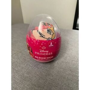 Disney Kids No-Show Socks Pack - Pink, Peach & White